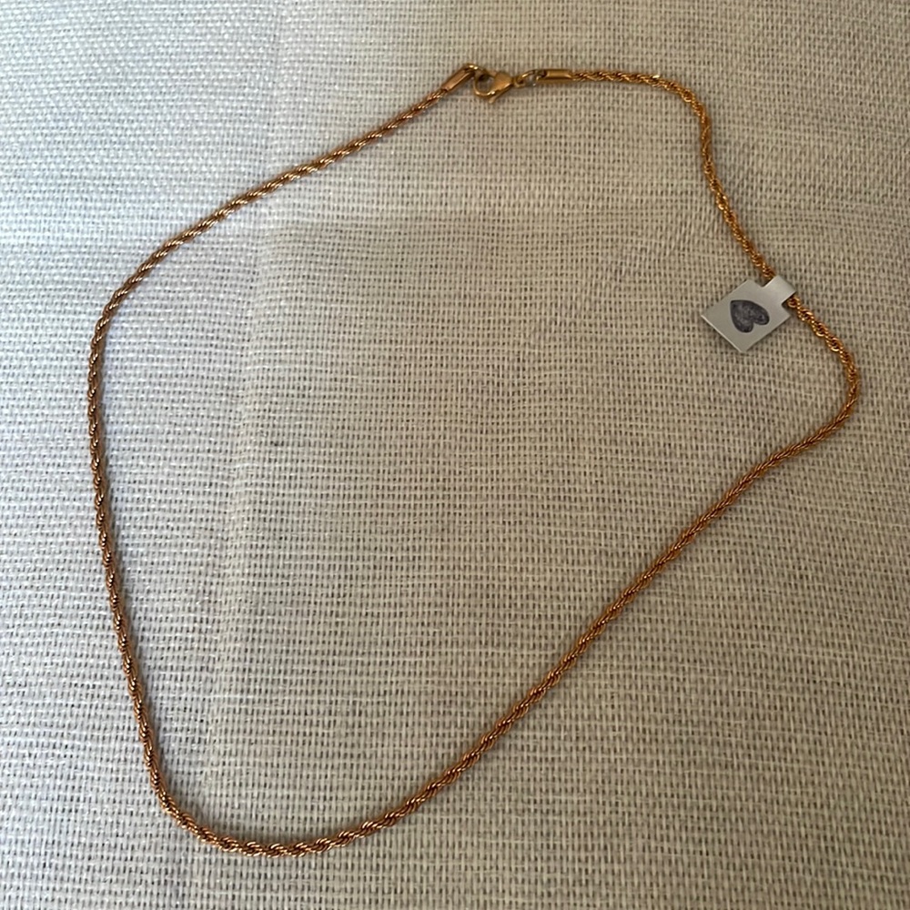 Rope stainless steel necklace
